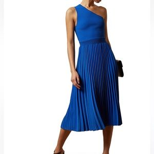Ted Baker Asymmetric Knitted MIDI Dress size 1